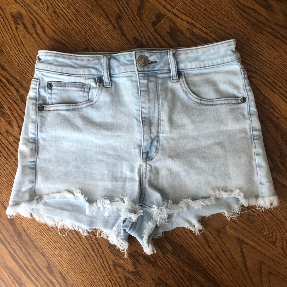 American Eagle Light Blue Denim Shorts